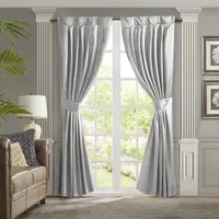 Pleat Curtain Panel with Tieback - Single Panel for Window Décor 1