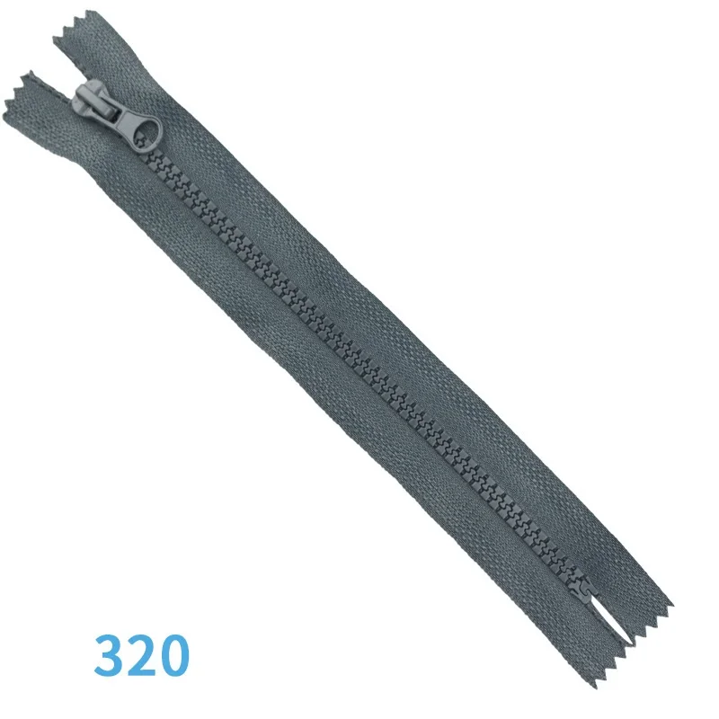 Resin Zipper Single Closed End for Sewing and DIY Projects (2-Pack)