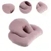 Nap Sleeping Pillow Breathable Ventilation Hole Soft Cushion Face Down Desk Pillow for Office Travel Recliners Library Sleeping 5