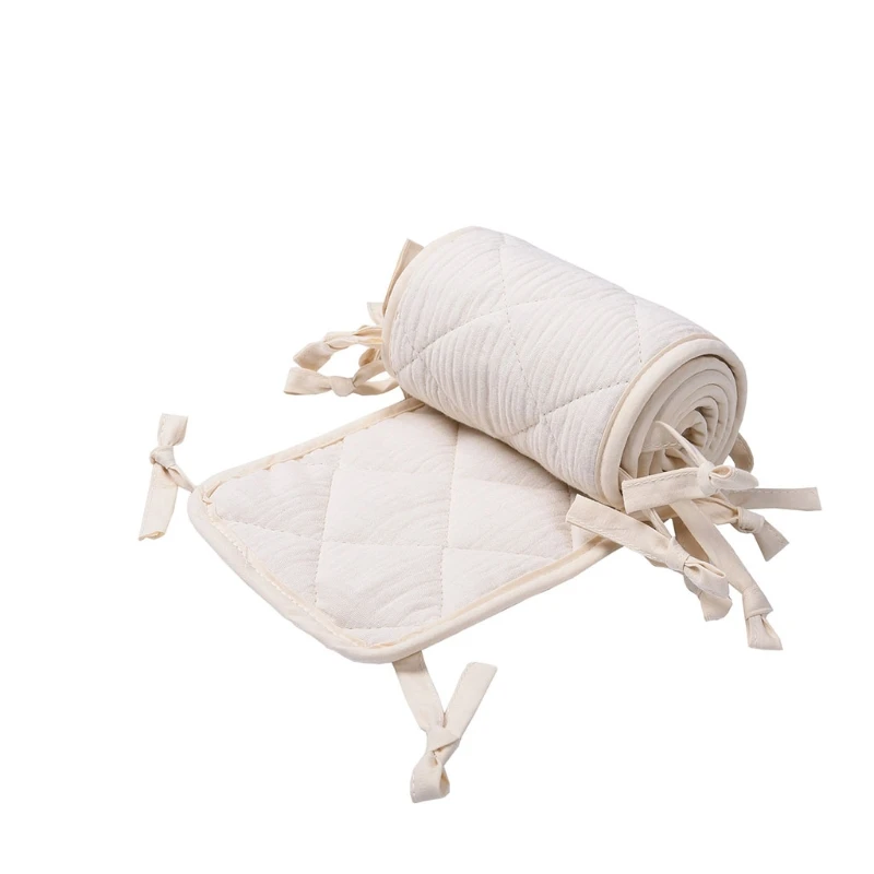 Crib Bumper Baby Cot Bumper Wrap Around for Protection Teething Guard