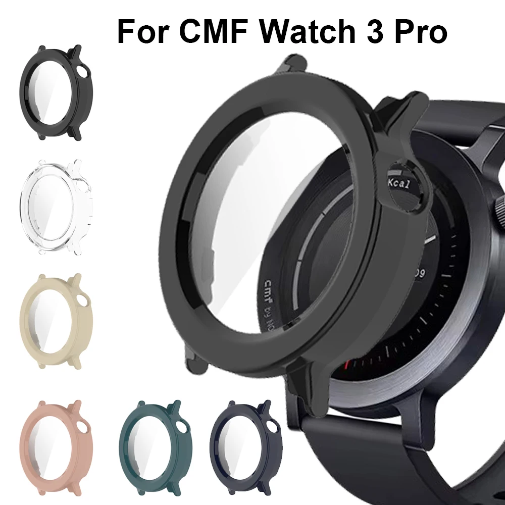 강화 유리 + 커버 CMF Watch 3 Pro Smartwatch 보호 프레임 CMF Watch 3 Pro 액세서리 용 범퍼 쉘 케이스