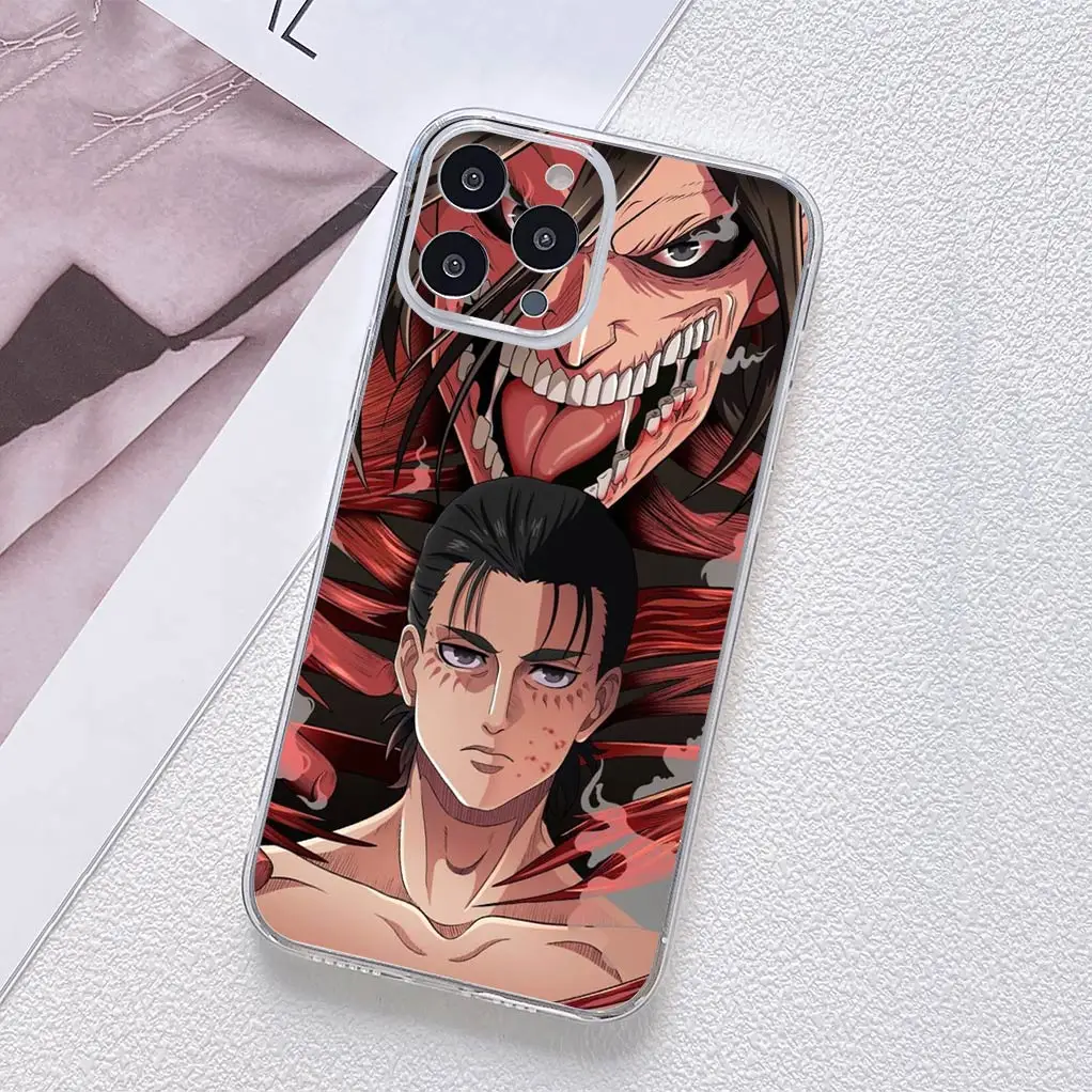 Attack on Titan Eren & Levi Soft Phone Cover