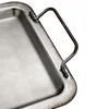 European Retro Square Iron Plate with Handles Metal Vintage Bread Tray Home Decoration Garden Restaurant Table Photographing 4