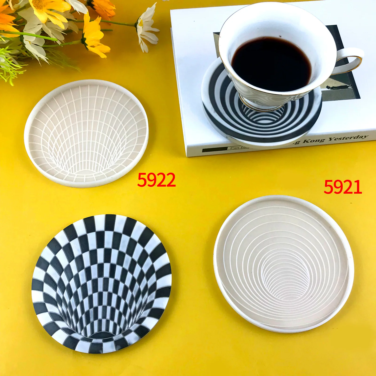 DIY Plaster Coaster Silicone Mold silicone mold