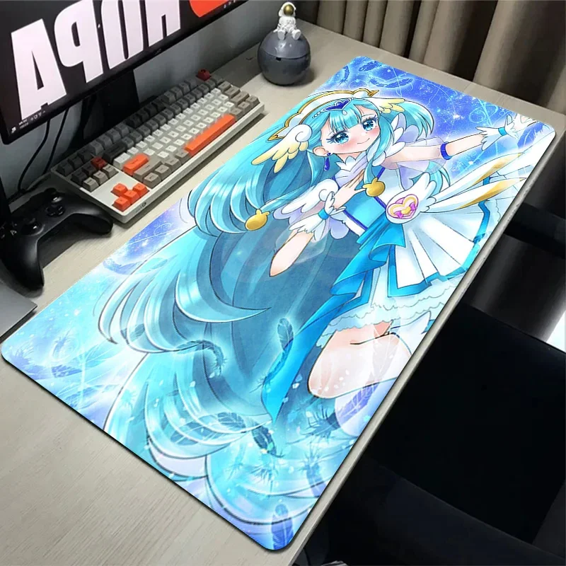 Xxl Mouse Pad Keyboard Pretty Cure Gaming Mat Carpet Mats Speed Extended Desk Anime Deskmat Xl Table Animes Mousepad