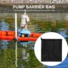 2PC Anti-clog Pump Barrier Bag Pump Filter Mesh Bag Mesh with Drawstring Reusable Pond Pump Protector for Pond Biological Filter 3