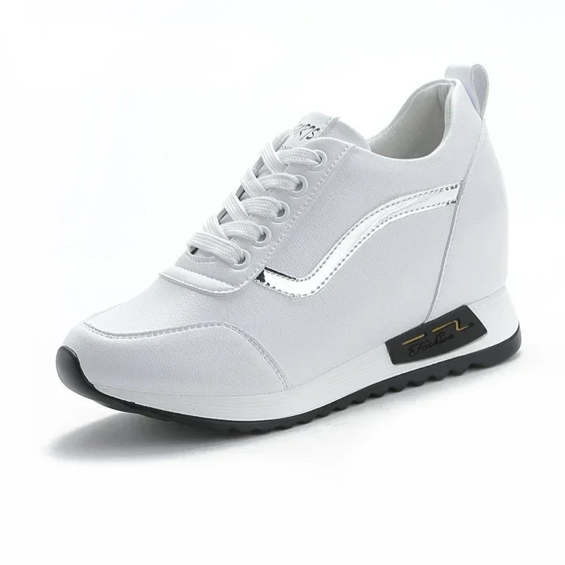 

New Style Microfiber Leather Women Casual Shoes Platform Wedge Women Fashion Sneakers Winter Autumn Air Mesh Women Winter Shoes