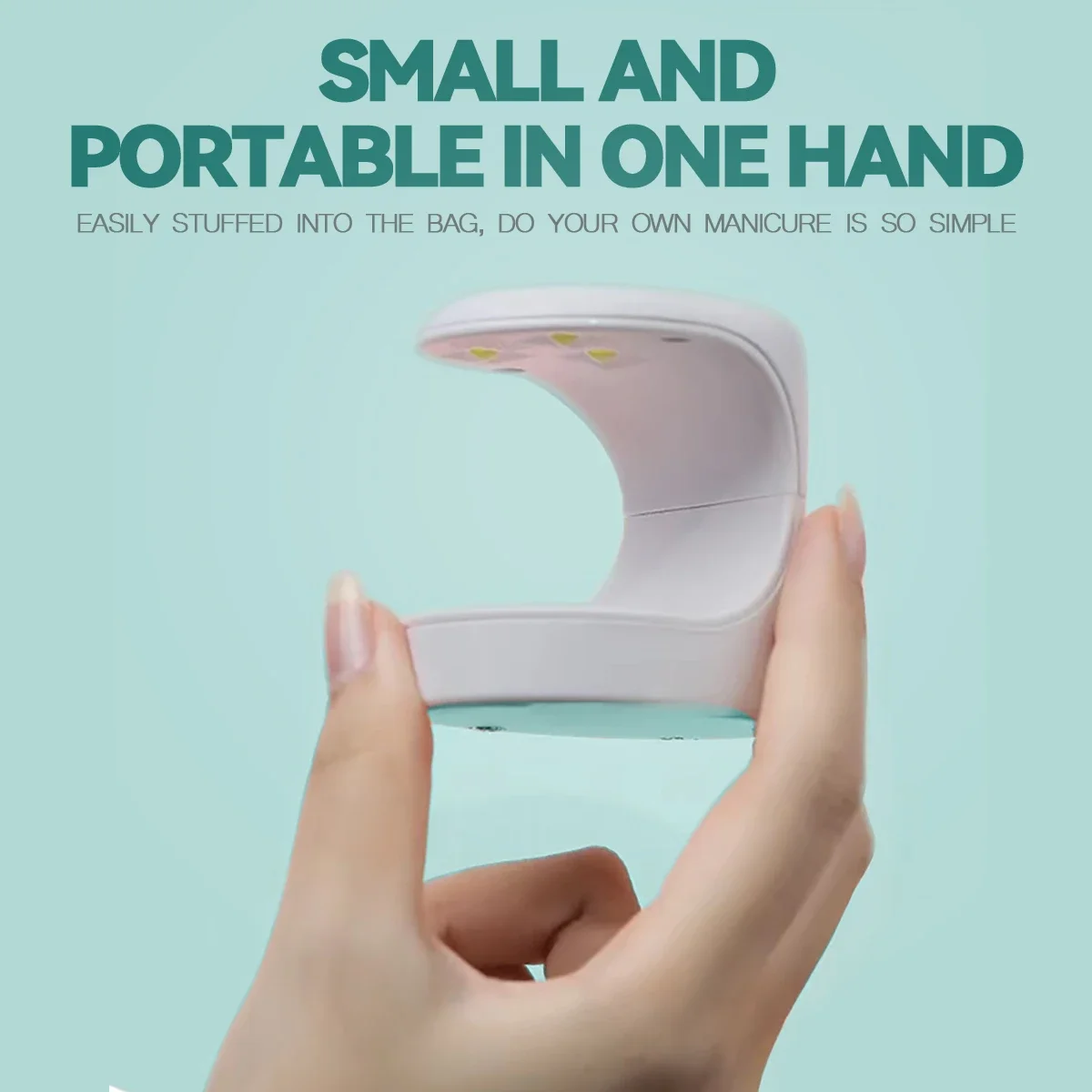 NAILPOP Small Nail Lamp Dryer UV LED USB Lamp Manicure Curing Gel Polish Egg Shape Design Machine Single Finger Nail Art Tools 3