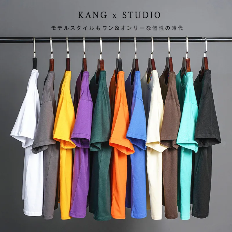 100-Cotton-Men-T-shirts-Basic-Tops-Solid-Color-Fashion-Streetwear ...