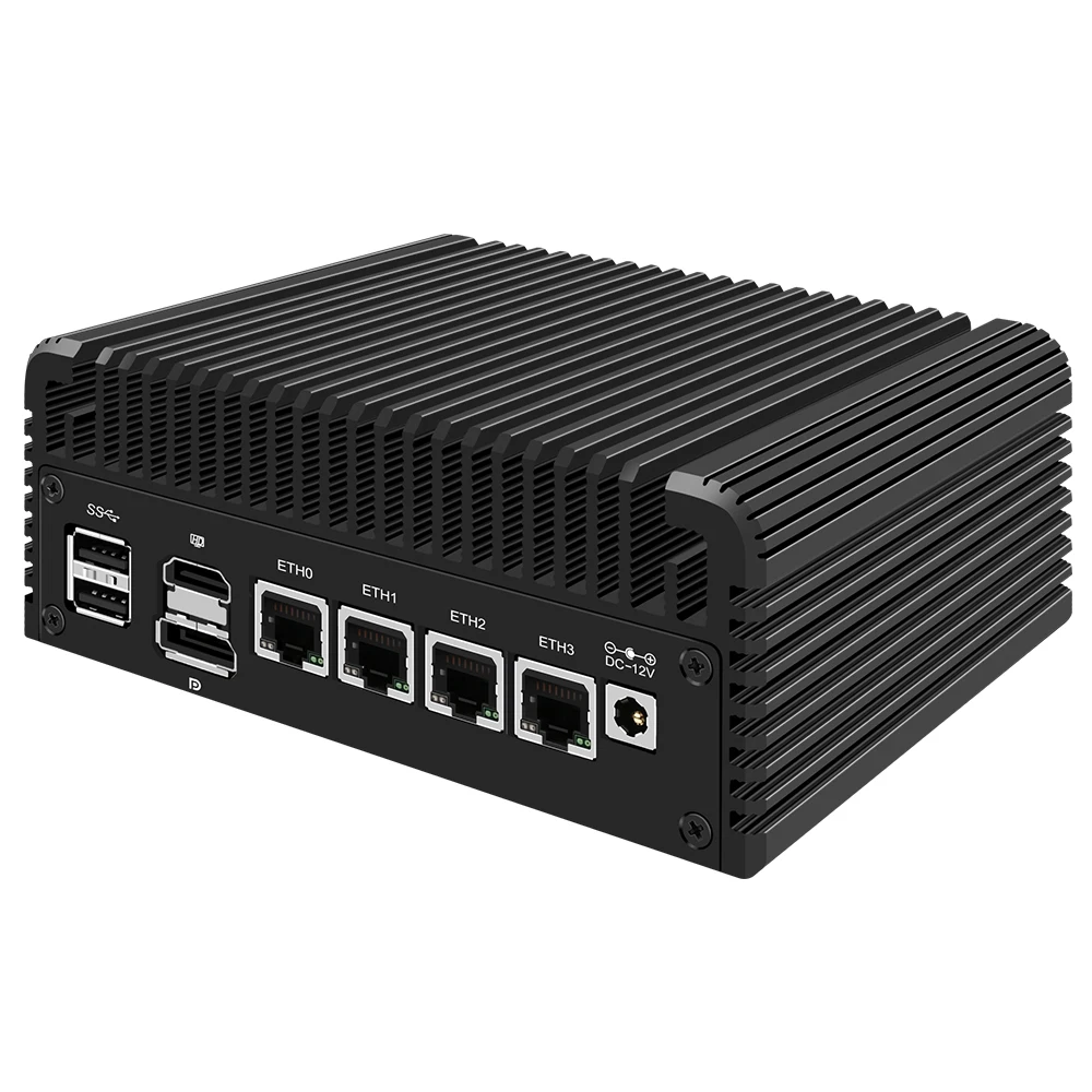Intel Mini PC i3 N305 N355 N150 N100 Soft Router DDR5 4xi226-V 2.5G LAN Fanless Solid Firewall Computer Proxmox ESXi Host Server 3