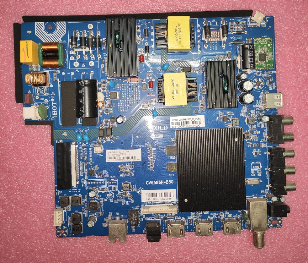 free-shipping-cv6586h-b50-three-in-one-4k-tv-motherboard-tested-voltage-76-85v-560ma