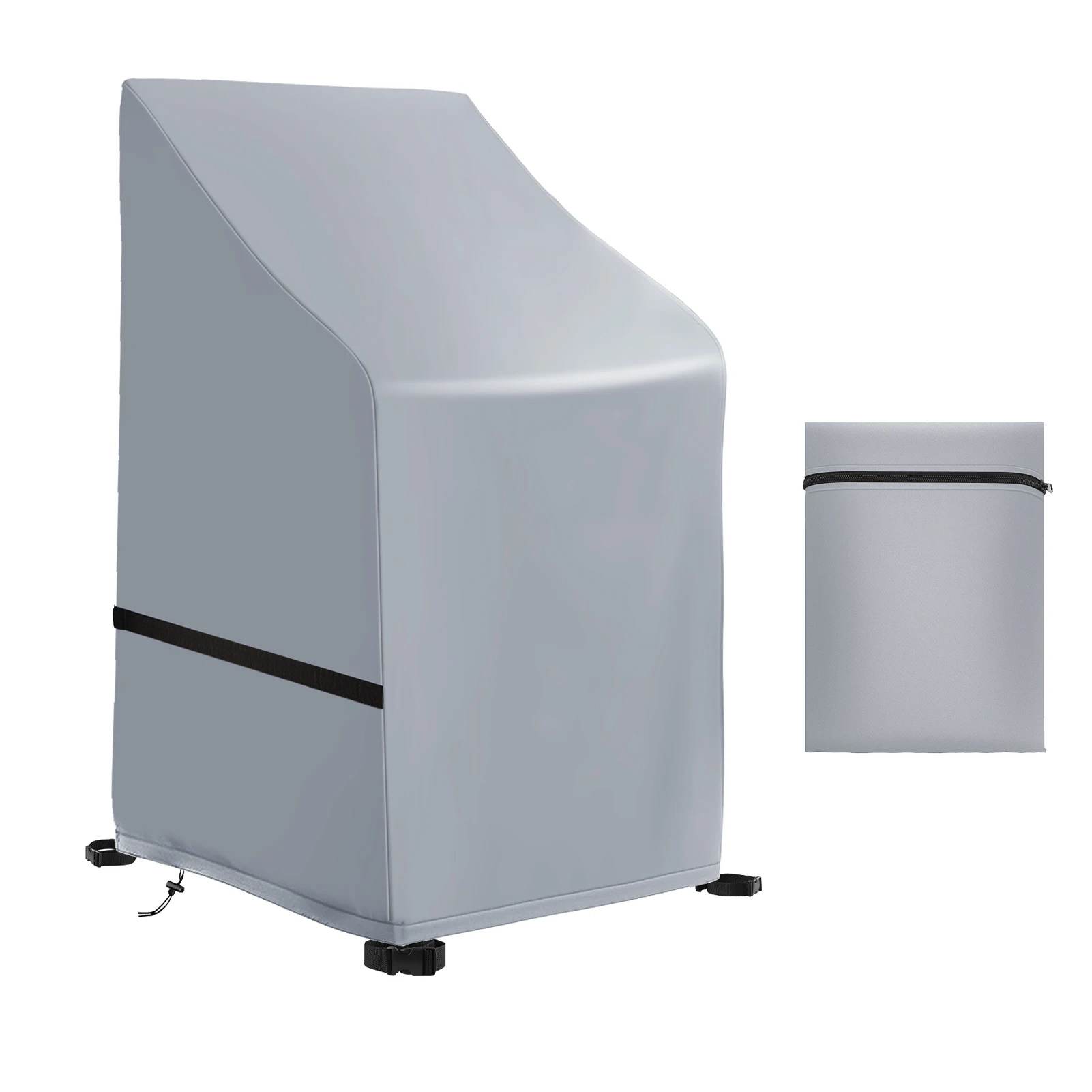 Heavy Duty Waterproof Outdoor Chair Dust Cover with Storage Bag