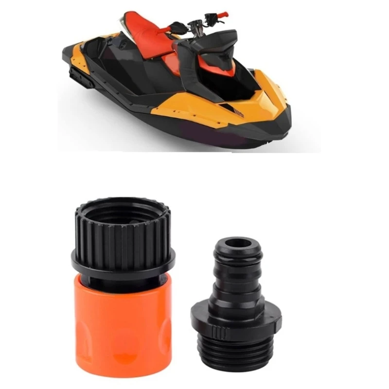 Multiple Use Water Hose Pipe Connector Adapter Sea Doo BRP Easy Jet Sprays Control Boating & Outdoor Cleaning flush hose fitting sea doo fitting