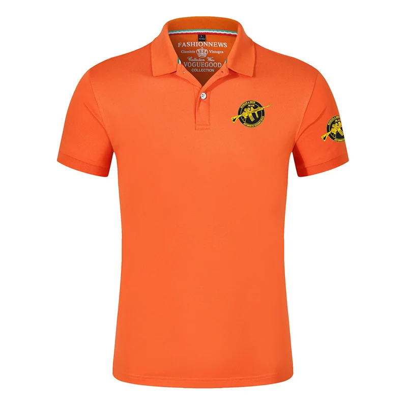 Summer Mens Graphic Polo Shirt Quick Drying Comfortable