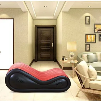 Red Inflatable Sex Sofa Load Carrying Capacity PVC Furniture Air Cushion Furniture Erotic Chair For Couples Women Man Adult Toys 4