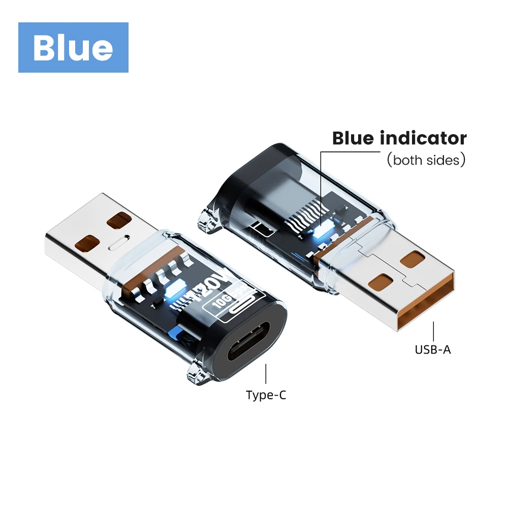 Ultra-Fast 120W USB 3.2 to Type C Adapter – High-Speed Data and Audio Transfer Converter