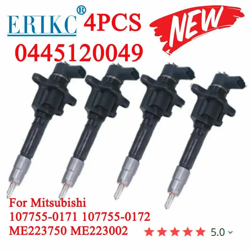 

4PC ME223750 ME223002 Injector 0445120049 Diesel Injection Nozzle Assy 0 445 120 049 For Mitsubishi Canter 4M50 4.9LTR MMC-NFZ