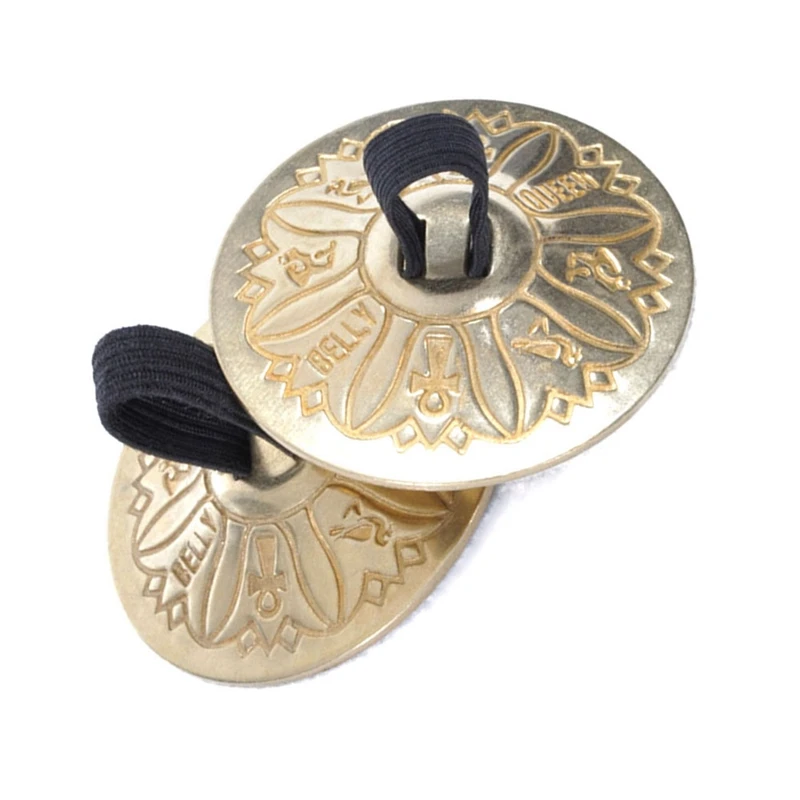 Finger Cymbals, Hand Cymbal Belly Dance Zills With Elastic Band, Percussion Music Instrument For Kids, Adults Easy Install