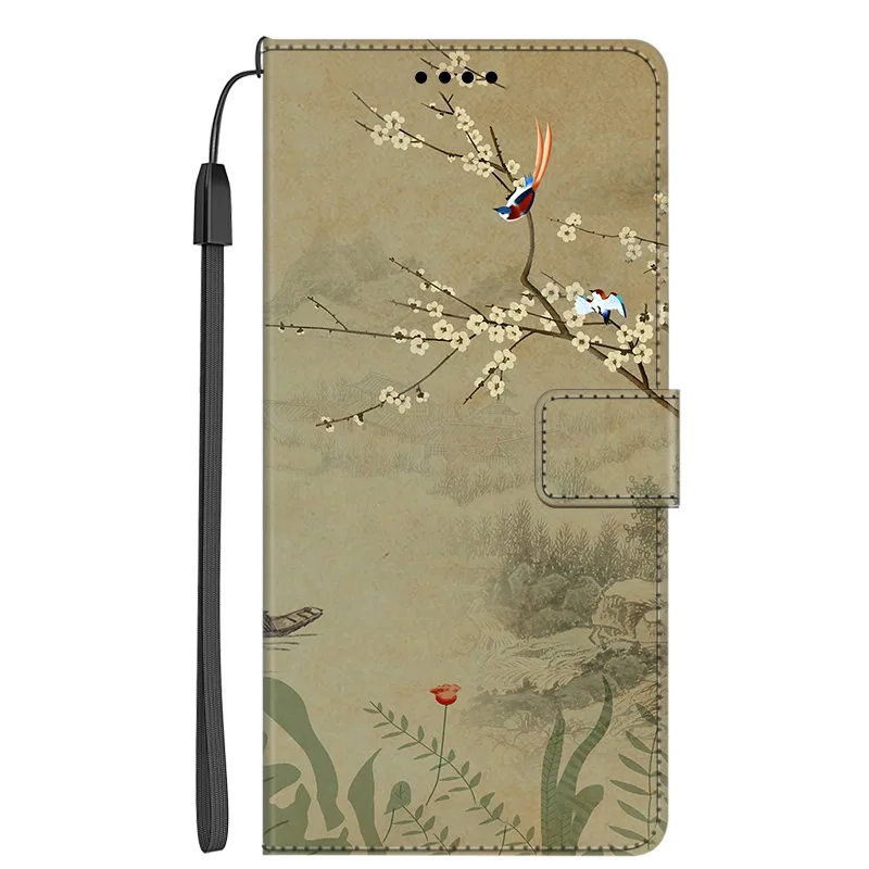 Leather Flip Magnetic Stand Card Holder Phone Case - Shockproof Bumper Cover