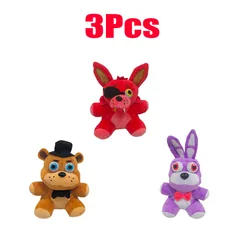 Cute Five Nights at Freddy's Plush Toys - Perfect Cartoon Stuffed Dolls (D 3PCS)