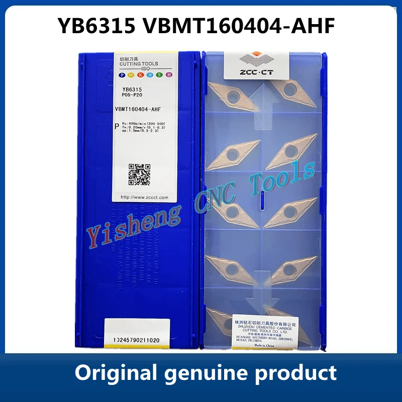 

ZCC CT diamond brand CNC alloy blade YB6315 YB9320 VBMT160404-AHF