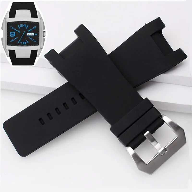Wholesale Hot Designer Rubber 28 mm Watch Strap DZ4163_K0021775 main image 0