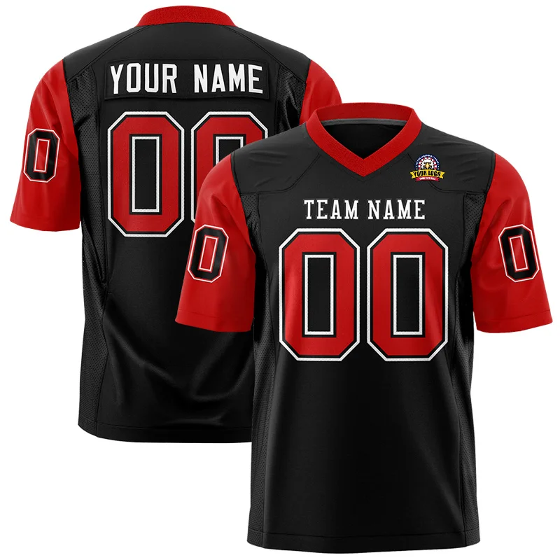 Football Jersey Printed Team Name & Number for Men Women Youth
