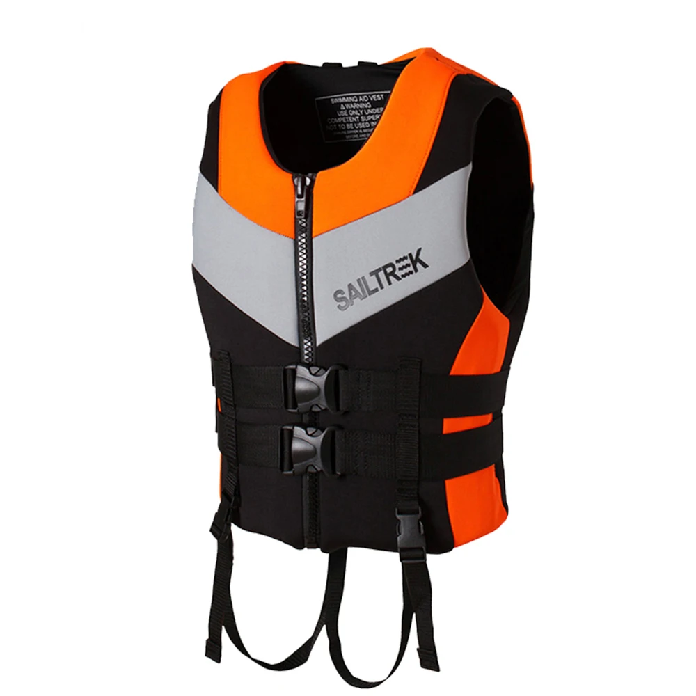 Neoprene Life Jacket for Adults, Buoyancy Drifting Safety Life Vest, Safety Buckle Jackets, Floating Foam for Surfing adults life jacket neoprene safety life vest