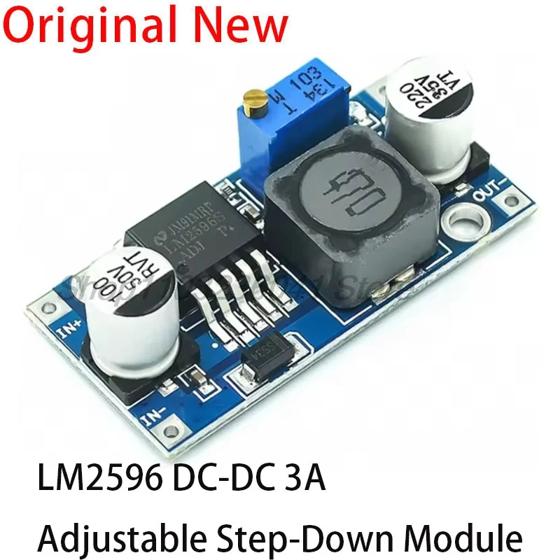 LM2596 Abwärtswandler DC-zu-DC-Wandler Hocheffizienter Spannungsregler 3,0–40 V auf 1,5–35 V Abwärtswandler einstellbares Modul