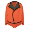 Miyake Pleated Autumn New Men's Trench Coat Original Designer Hip Hop Colored Vertical Stripe Short Jacket Top 1