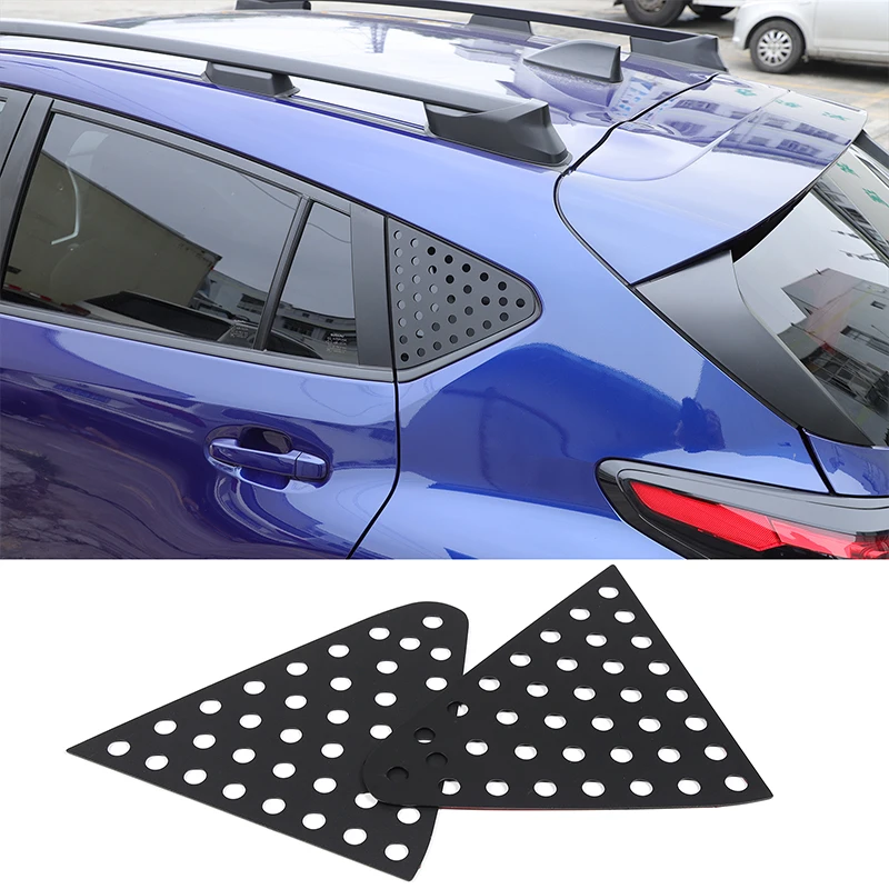 

Aluminum Alloy Car Rear Window Triangle Shutter Decoration Modified For Subaru Crosstrek 2023 2024 Car Accessories
