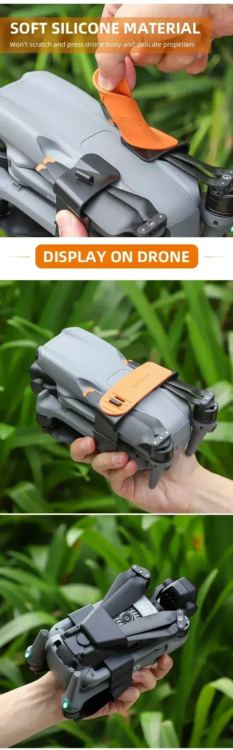 Description Picture 6 of itemPropeller Holder For DJI Air 3/3S Propeller Stabilizer Props Fixed Protector Prop Blade Strap Guard for Air 3 Drone Accessories