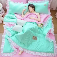 Bedding Summer Quilted Blanket Thin Comforter Bedspread for Double Bed Air Condition Quilt for Student Car Kids Adult Bed Cover 3