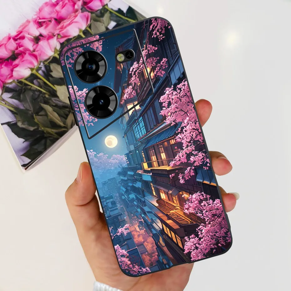 Cool Dragon Pattern Phone Case | Soft TPU Black Silicone Cover