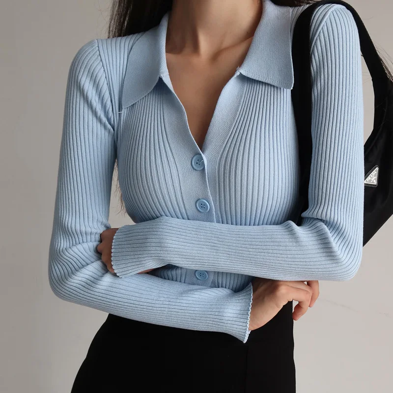 Trendyol Cárdigan De Punto Con Cuello En V Estándar Para Mujer