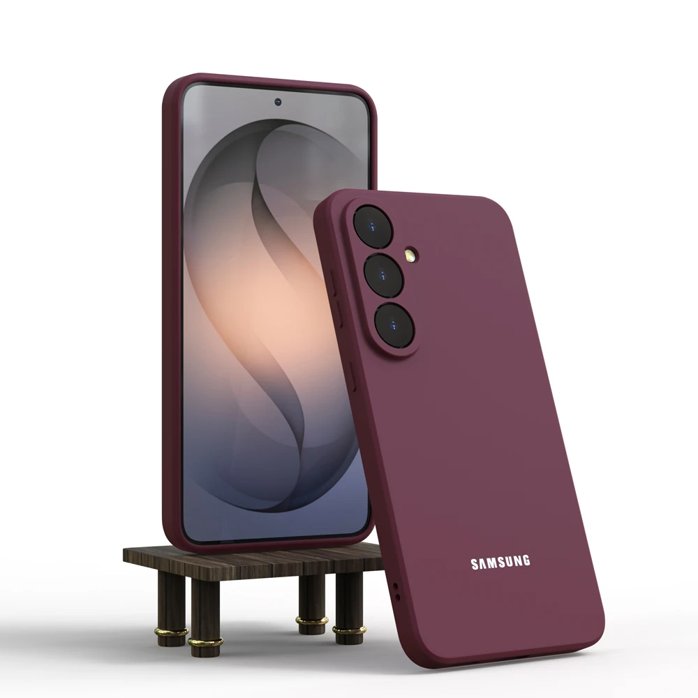 Original Hülle für Samsung Galaxy S25 S26 S24 S23 S22 S21 Ultra Plus FE Weiche Hüllen Flüssiges Silikon Stoßfeste Handy-Rückabdeckung – Detail 12