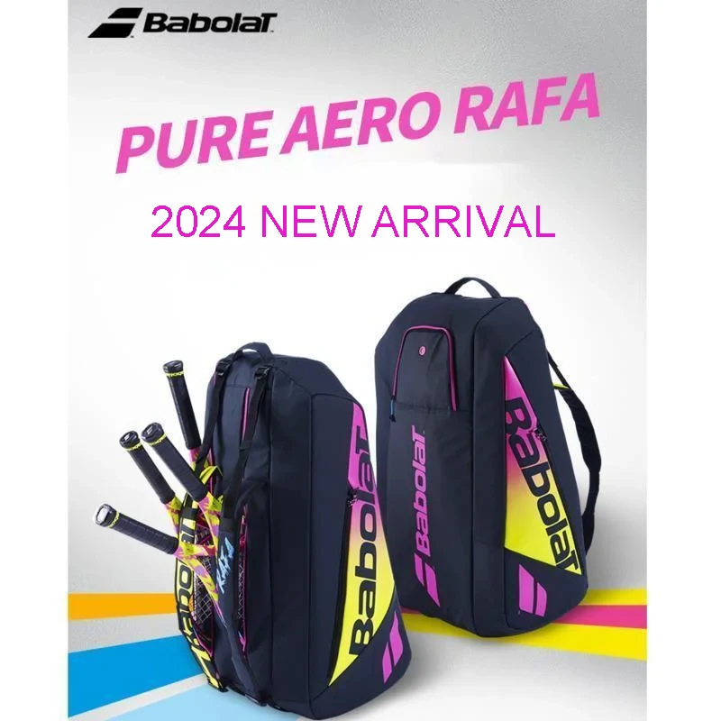 Babolat-BOLSA DE Tenis Original, mochila de RAFA AERO puro, bolsa de raquetas de gran capacidad, 6, 12