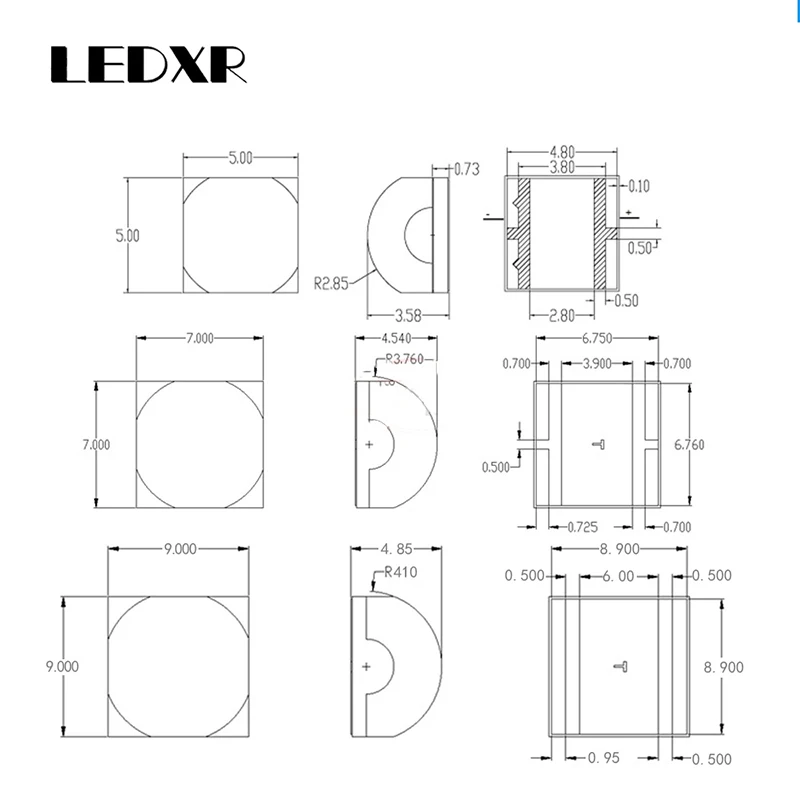 High power XHP50 XHP70 XHP90 high brightness LED beads 18W36W50W flashlight car light diving 3/6/12 light source led flashlight led lamp led lamp beads led chip led lamp bulb