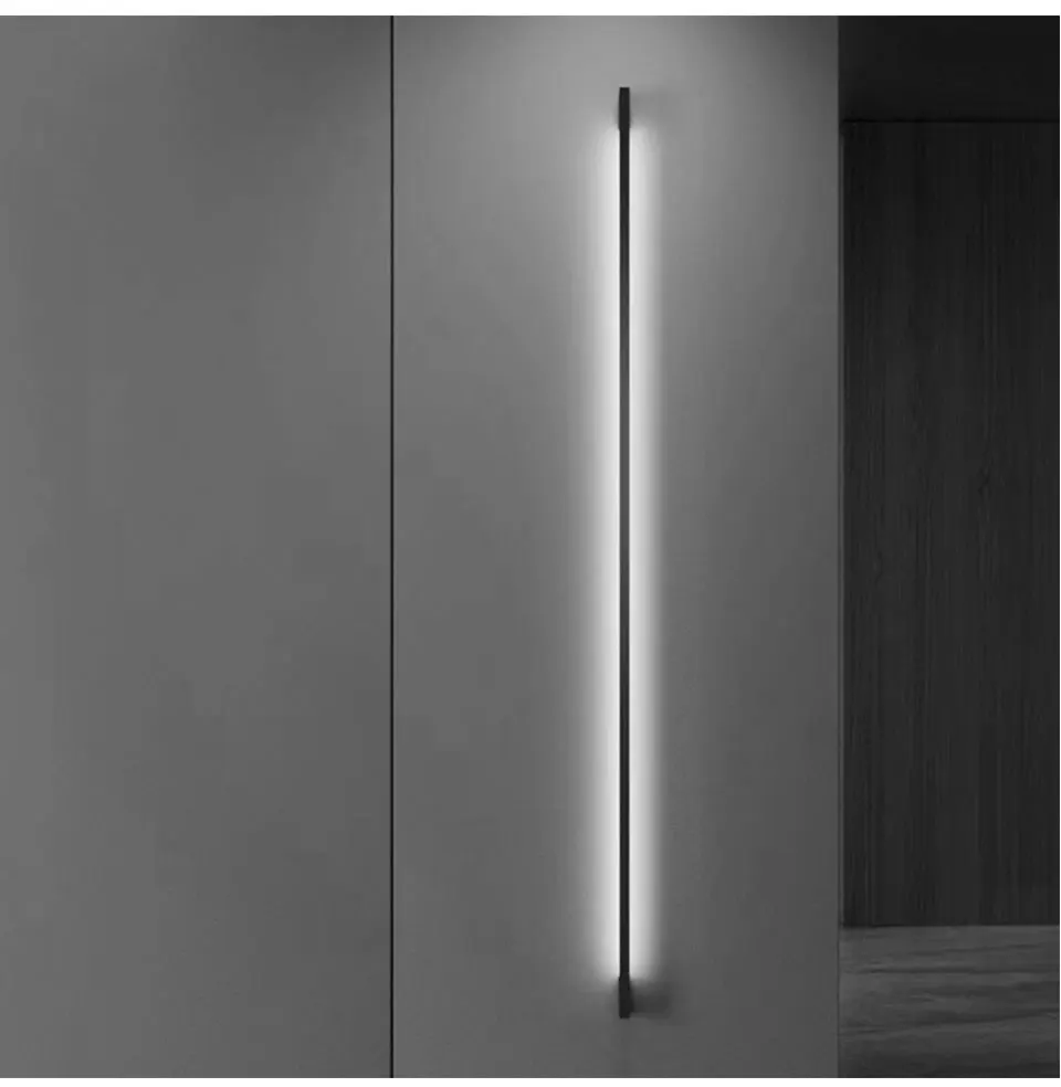 Modern Minimalist Long Wall Lamp LED Wall Mounted Light Indoor Living Room Bedroom Background Lamp Home Decora Fixtures 90V 240V