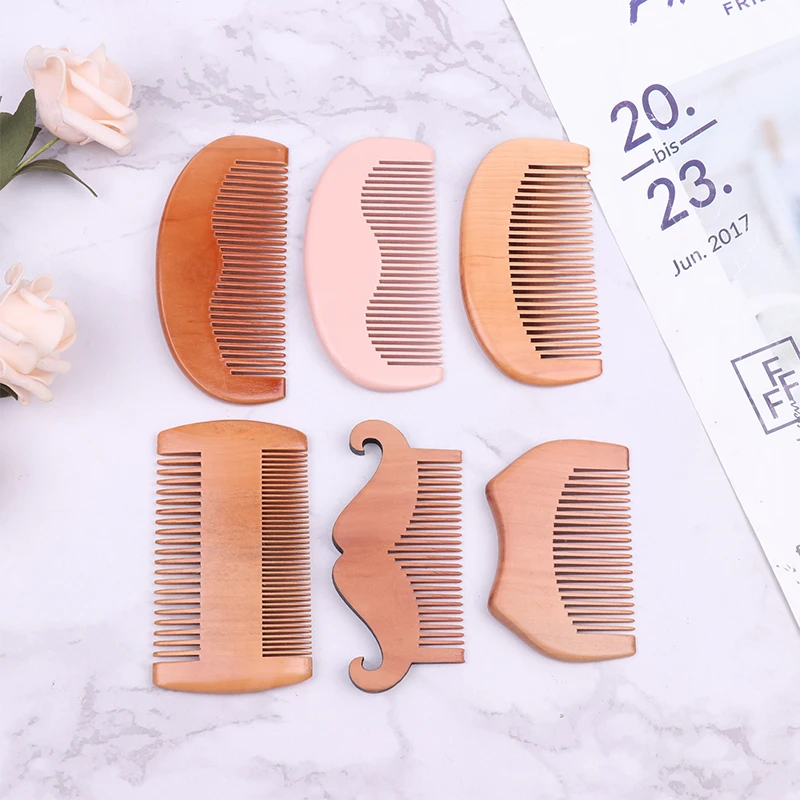 

1Pc Portable Wood Comb Natural Pear Wood Hair Hair Comb Anti-Static Personal Care Tools for Hair