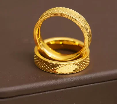 Echtgold 999 Schmuck Feingold Ringe Eheringe für Paare 24 Karat reines Gold Fingerring