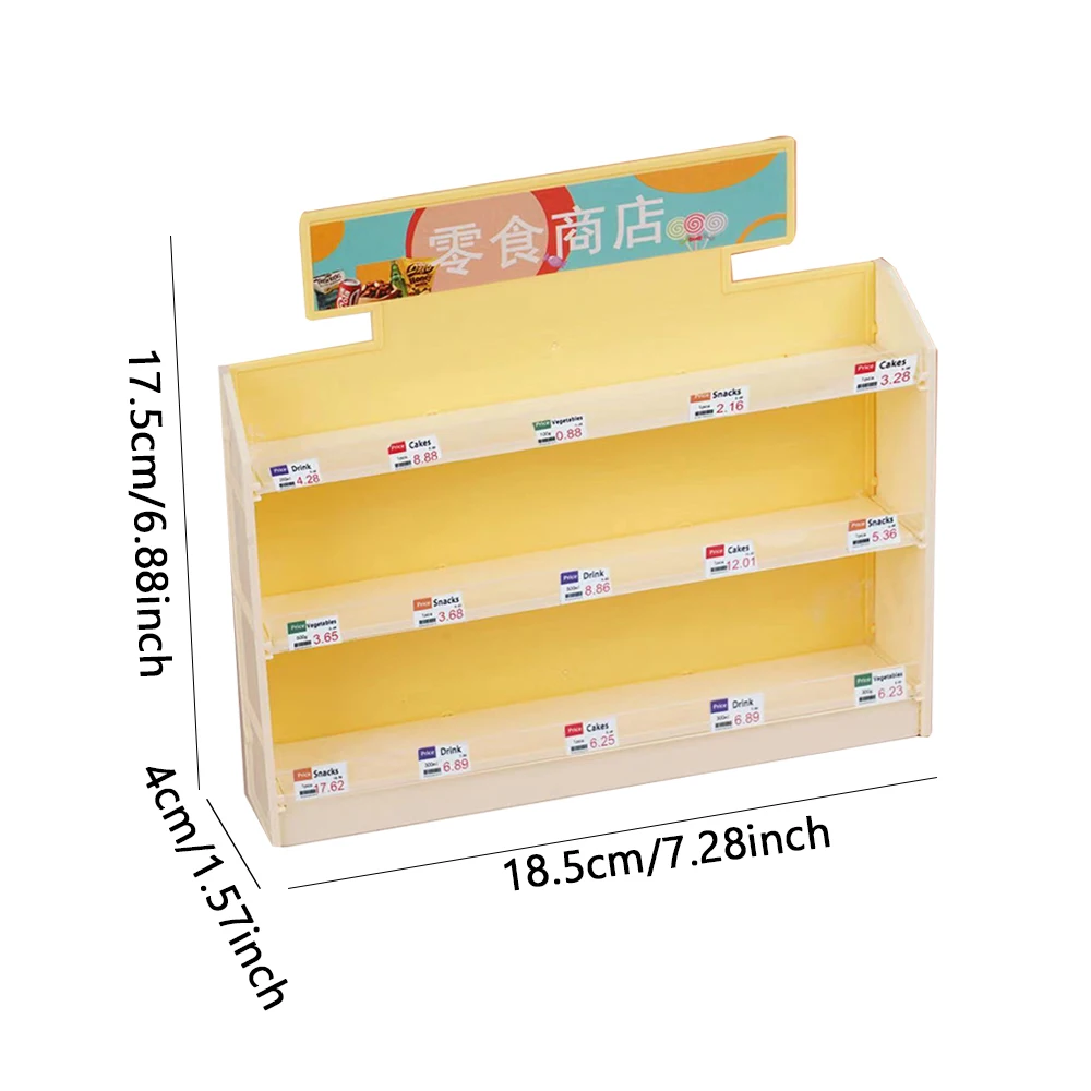 1:12 Micro Store Shelf Miniature Food Snack Scene  Snack Ornament Dollhouse Miniature Furniture Kitchen Play House Toy Gift 6