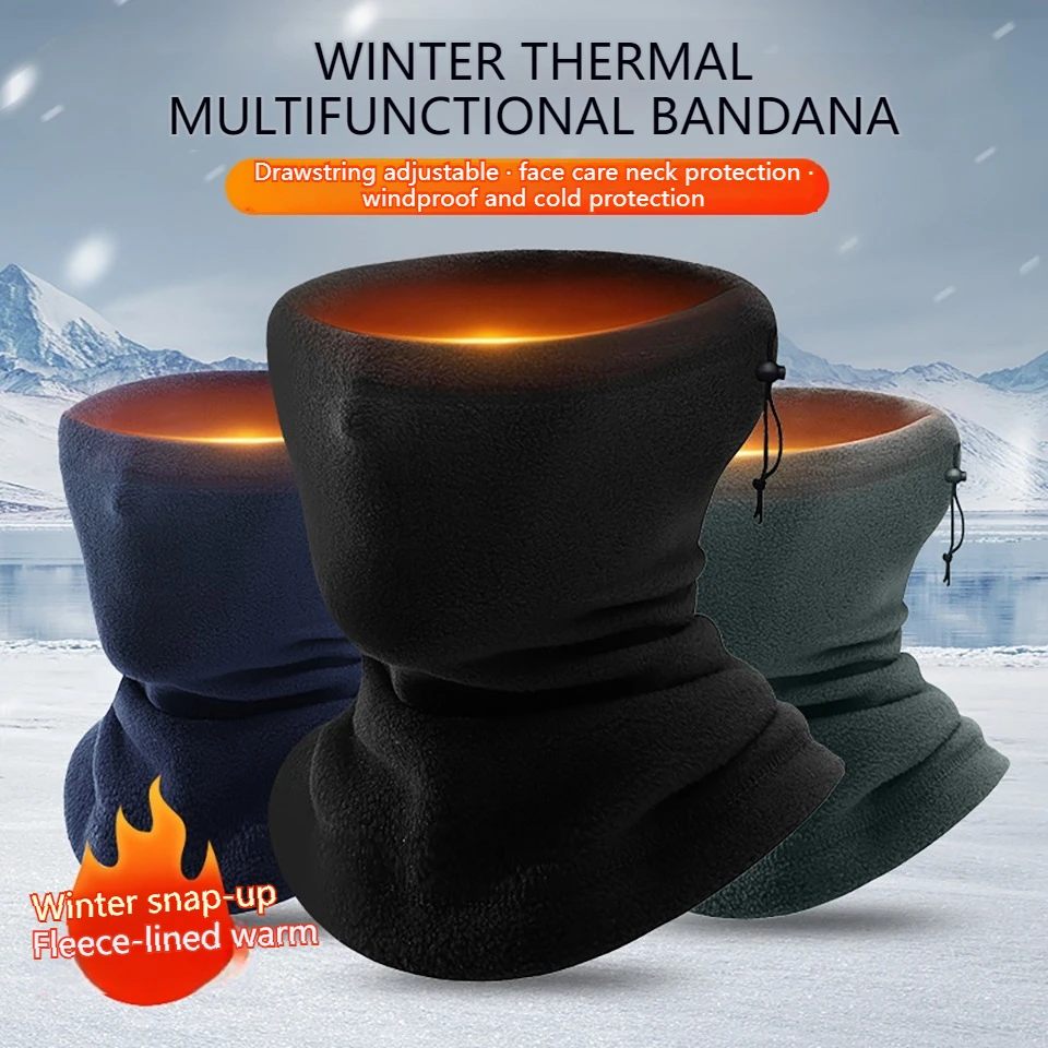 LOOGDEEL Cycling Bandana Cold Resistant Scarf Bike Hat Windproof Warm Face Mask Sports Running Motorcycle Riding Bike Balaclava 5