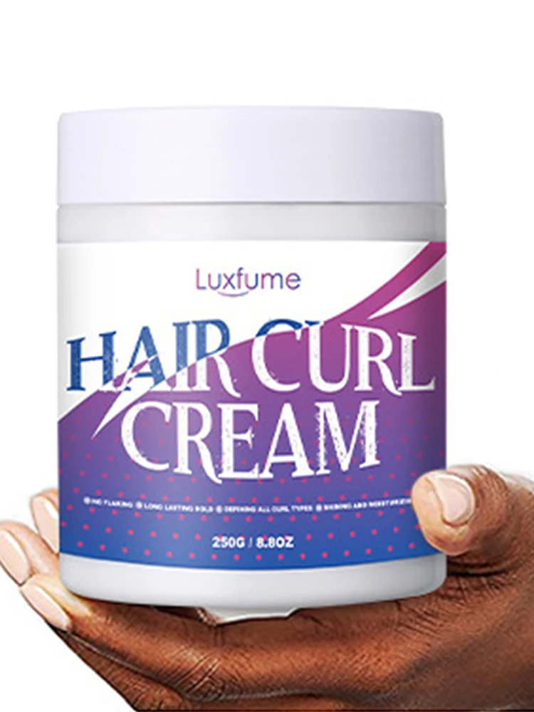 Description Picture 6 of item250ml Hair Curl Cream Anti-Frizz Curl Defining Cream Moisturising Nourishing Hairstyle Hair Care Styling Cream Curl Enhancer