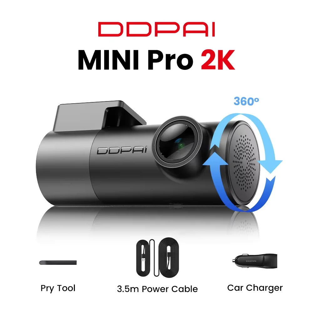 DDPAI MINI Pro 3K Dash Cam HDR Night Vision WiFi 24H Parking Monitor 143°