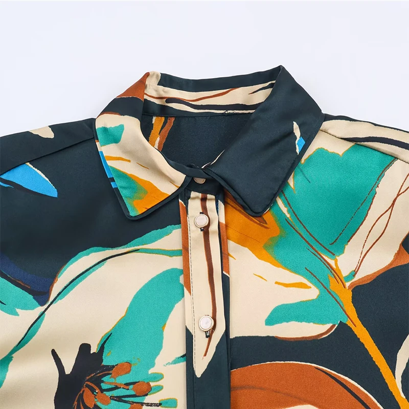 Chic Fashion Printed Shirts for Women 2025 New Long Sleeve High Street Women's Casual Loose Shirt And Blouse Woman Tops ﻿