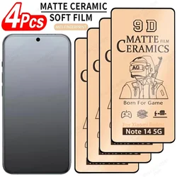 4 - Pack Matte Ceramic Soft Film Screen Protector - Non - Glass Protection - 4PCS