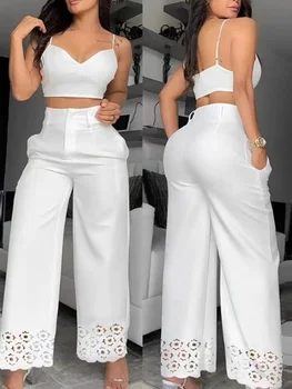 Women 2 Piece Casual V-Neck Cami Set 1