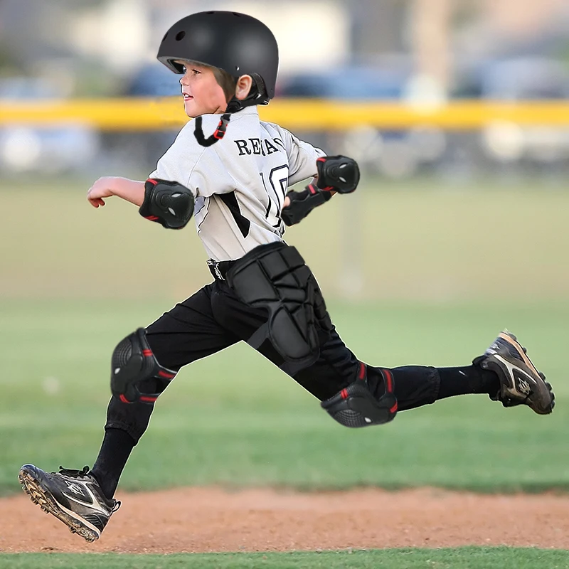 Team Sport Baseball Helmet Football Protective Gear Elbow Hip Pads Wrist Safety Guard Helmet Protector For Kids Adults