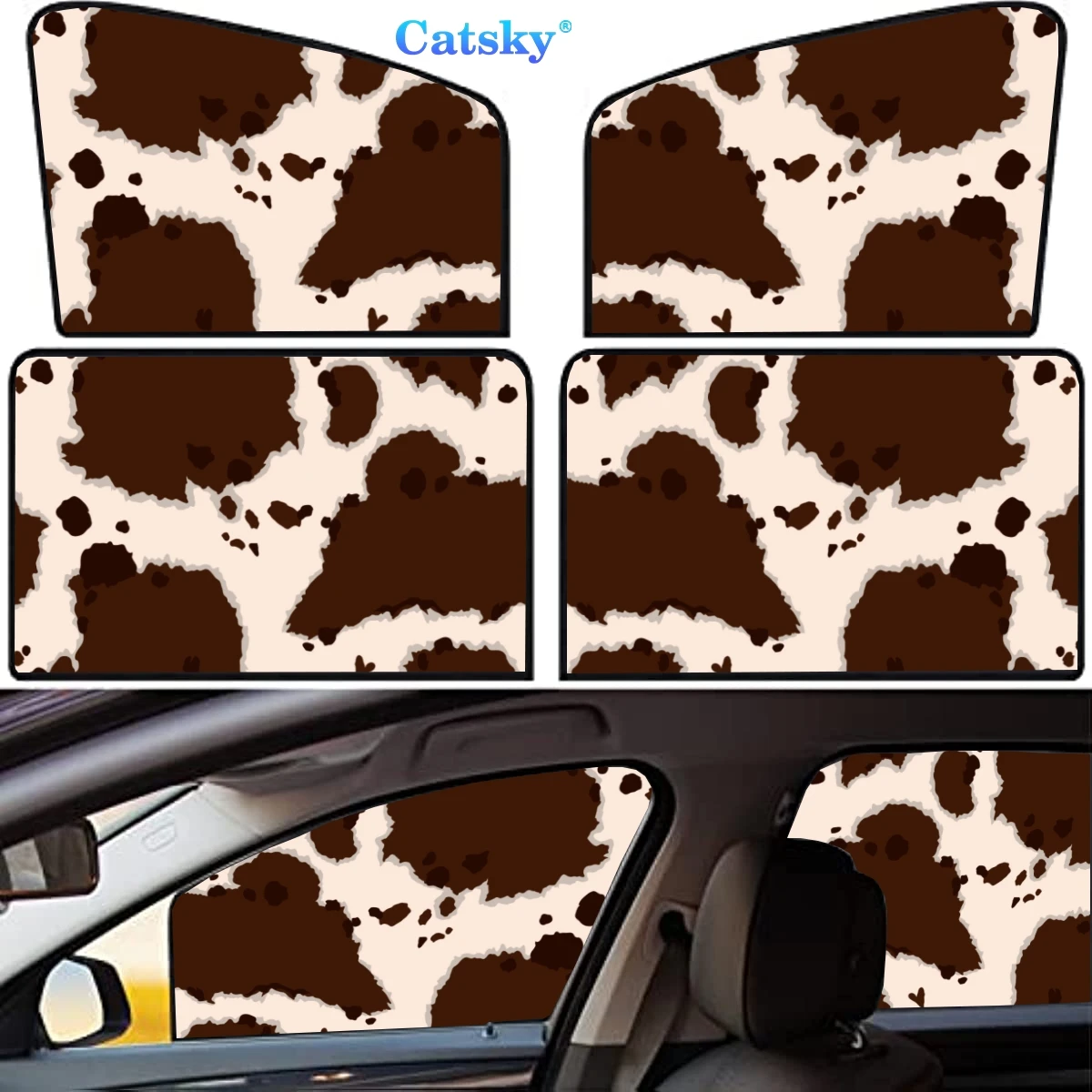 

4 Pieces Privacy Car Window Sun Shades Magnetic Blackout Car Window Covers Car Curtains Car Window Sun Shades Covers Auto